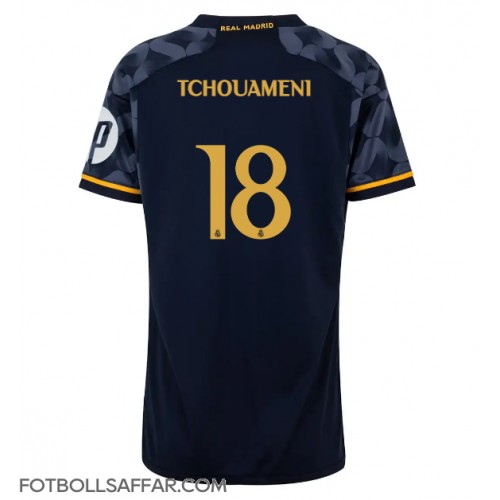 Real Madrid Aurelien Tchouameni #18 Bortatröja Dam 2023-24 Kortärmad